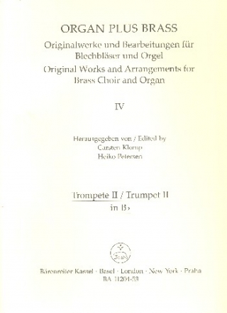 Cathedral Sounds fr Orgel und Blechblser (Posaunenchor) Trompete 2