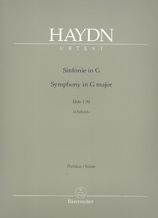 Sinfonie G-Dur Nr.92 Hob.I:92 - Oxford fr Orchester Partitur