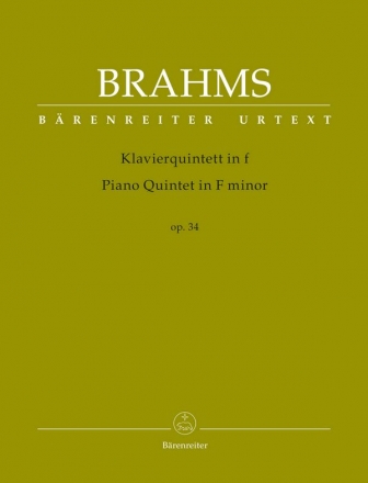 Quintett f-Moll op.34 fr 2 Violinen, Viola, Violoncello und Klavier Stimmen