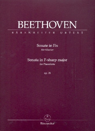 Sonate Fis-Dur op.78 fr Klavier