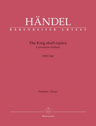 The King shall rejoice HWV260 fr gem Chor und Orchester Partitur (en)