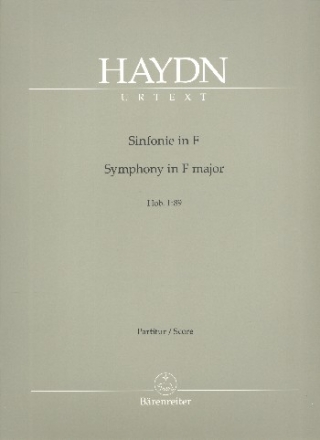 Sinfonie F-Dur Nr.89 Hob.I:89 fr Orchester Partitur