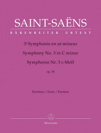 Sinfonie c-Moll Nr.3 op.78 fr Orchester Partitur