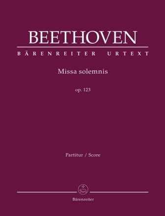 Missa solemnis op.123 fr Soli, gem Chor und Orchester Partitur