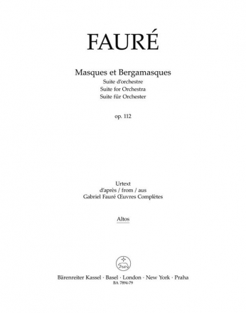 Masques et Bergamasques op.112 fr Orchester Viola