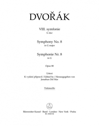 Symphonie G-Dur Nr.8 op.88 fr Orchester Violoncello