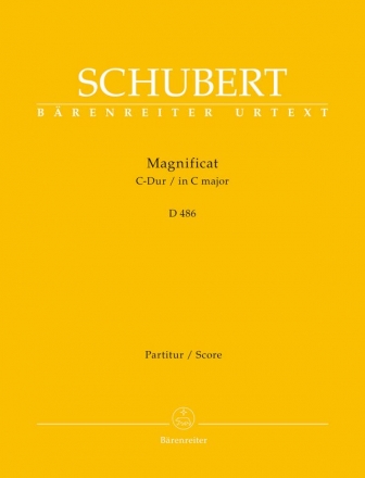 Magnificat C-Dur D486 fr Soli, gem Chor und Orchester Partitur