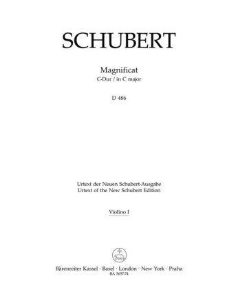 Schubert, Franz, Magnificat C-Dur D 486 V1 Part(s), Urtext edition