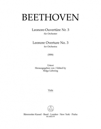 Leonoren-Ouvertre Nr.3 fr Orchester Viola