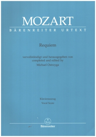 Requiem (Neuvervollstndigung) fr Soli (SATB),  gem Chor und Orchester Klavierauszug