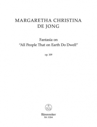 Fantasia on 'All People That on Earth Do Dwell' op.109 fr Orgel