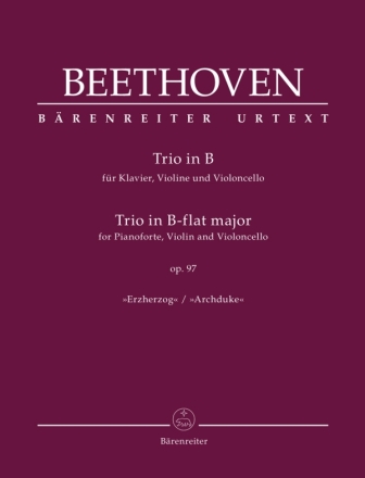 Trio B-Dur op.97 fr Klavier, Violine und Violoncello Stimmen