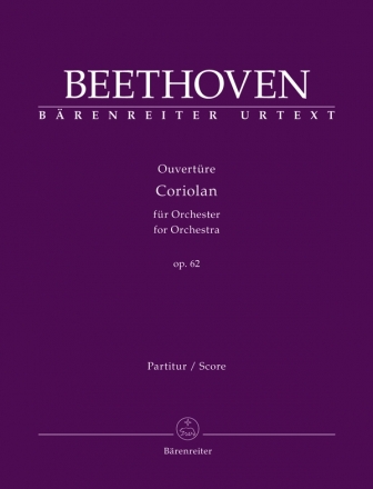 Overture 'Coriolan' Op.62 fr Orchester Partitur, Urtext