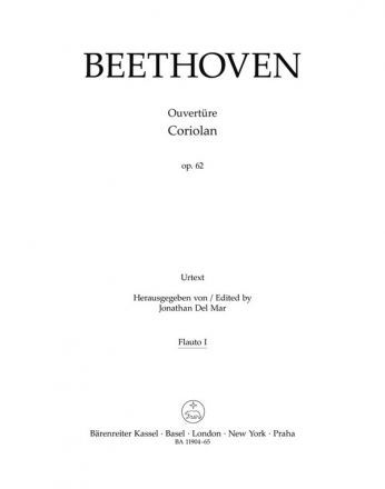 Beethoven, Ludwig van, Overture Coriolan Op.62 fr Orchester Wind set