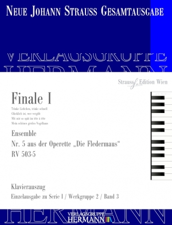 Strau (Sohn), Johann, Die Fledermaus - Finale I (Nr. 5) RV 503-5 Soli und Orchester Klavierauszug