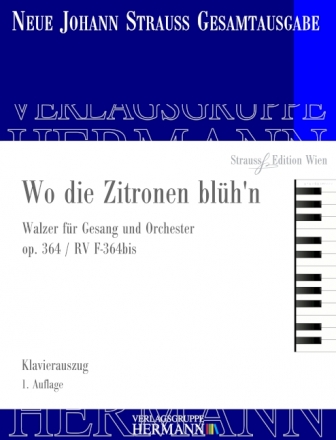 Wo die Zitronen blh'n op. 364 RV F-364bis fr Gesang und Orchester Klavierauszug