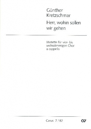 Herr wohin sollen wir gehen fr gem Chor a cappella Partitur