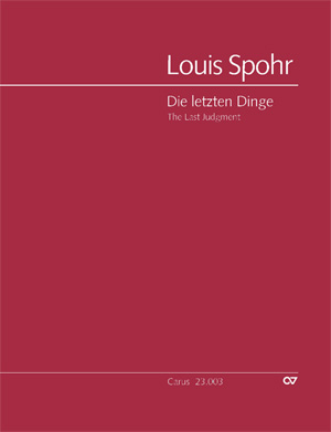 Die letzten Dinge fr Soli, gem Chor und Orchester Partitur (dt/en)