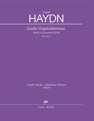 Groe Orgelsolo-Messe Es-Dur Hob.XXII:4 fr Soli, gem Chor und Orchester Partitur