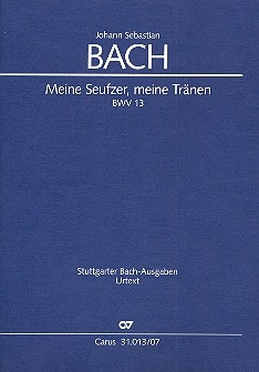 Meine Seufzer meine Trnen Kantate Nr.13 BWV13 Studienpartitur (dt/en)