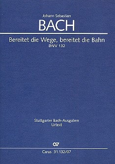 Bereitet die Wege bereitet die Bahn BWV79 fr Soli, gem Chor, Ob,Fag, 2 Vl, Va und Bc Studienpartitur