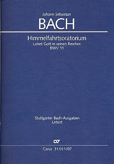 Lobet Gott in seinen Reichen Kantate Nr.11 BWV11 Studienpartitur