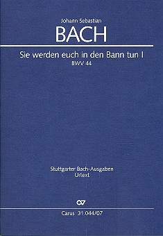 Sie werden euch in den Bann tun 1 Kantate Nr.44 BWV44 (BCA78) Studienpartitur (dt/en)