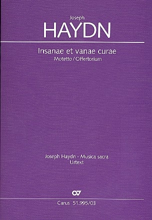 Insanae et vanae curae Hob.XXI:1/13c fr gem Chor und Orchester Klavierauszug