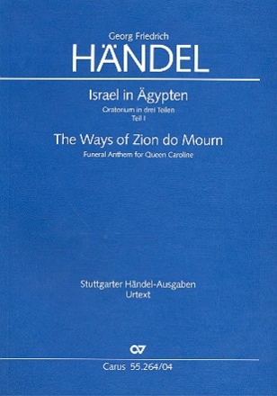 Israel in gypten HWV54 (Version1739) fr Soli, gem Chor und Orchester Klavierauszug Teil 1 (dt)