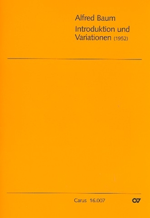 Introduktion und Variationen fr Violoncello und Orgel