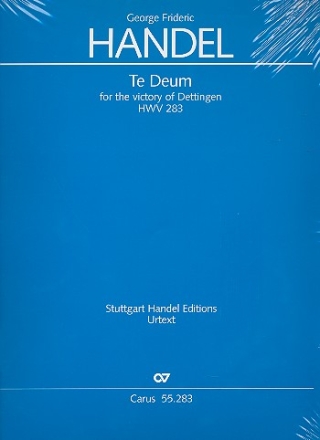 Dettinger Te Deum HWV283 fr Soli, gem Chor und Orchester Partitur (dt/en)