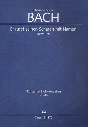 Er rufet seinen Schafen mit Namen Kantate Nr.175 BWV175 Partitur (dt/en)