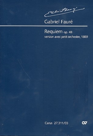 Requiem op.48 fr Soli, gem Chor und Kammerorchester Klavierauszug