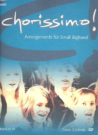 Chorissimo orange Band 10 - Arrangements fr Small Big Band Band 2  Partitur und Stimmen