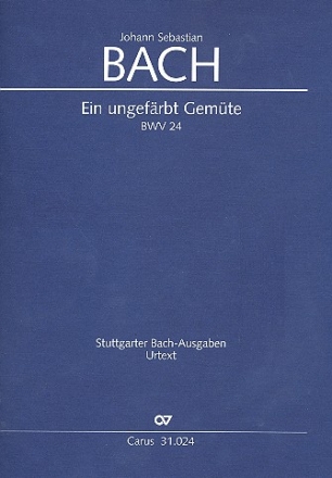 Ein ungefrbt Gemte Kantate Nr.24 BWV24 Partitur (dt/en)