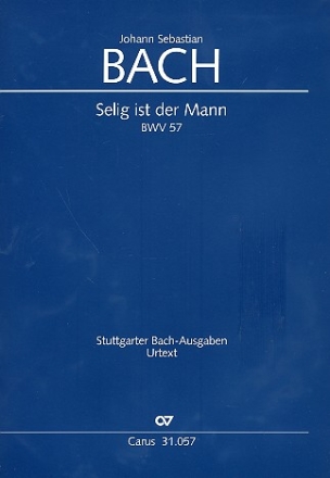 Selig ist der Mann Kantate Nr.57 BWV57 Partitur (dt/en)