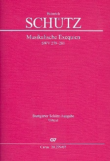 Musikalische Exequien SWV279-281 fr 6-8 Stimmen und Bc (Instrumente ad lib) Studienpartitur