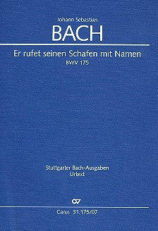 Er rufet seinen Schafen mit Namen Kantate Nr.175 BWV175 Studienpartitur (dt/en)