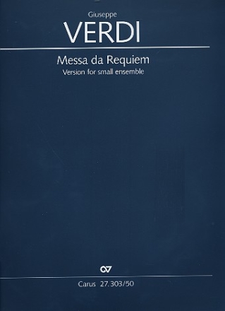 Messa da Requiem fr Soli, gem Chor, Horn, Percussion, Kontrabass und Klavier Partitur,  broschiert