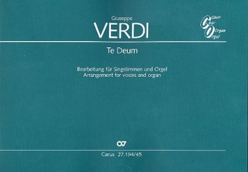 Te Deum fr 2 gem Chre und Orgel Partitur