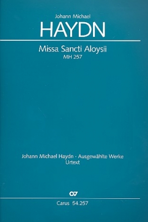 Missa Sancti Aloysii MH257  fr Soli, Frauenchor und Instrumente Partitur