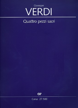 Quattro pezzi sacri fr gem Chor (z.T. mit Orchester) Partitur