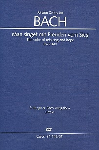 Man singet mit Freuden vom Sieg Kantate Nr.149 BWV149 Studienpartitur (dt/en)