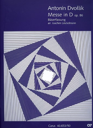 Messe D-Dur op.86 (Blserfassung) fr Soli, gem Chor, Flte, Oboe, Klarinette, Horn und Fagott Partitur