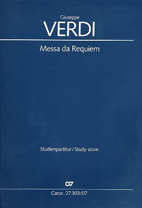 Messa da Requiem fr Soli, gem Chor und Orchester Studienpartitur