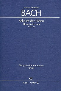 Selig ist der Mann Kantate Nr.57 BWV57 Studienpartitur (dt/en)