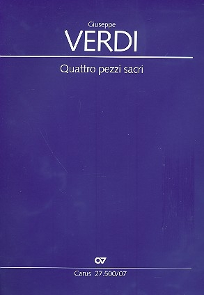 Quattro pezzi sacri fr gem Chor (z.T. mit Orchester) Studienpartitur