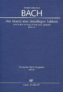 Am Abend aber desselbigen Sabbats Kantate Nr.42 BWV42 Studienpartitur (dt/en)