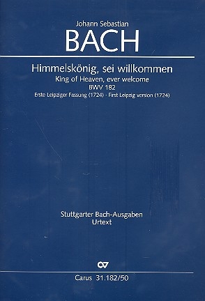 Himmelsknig sei willkommen Kantate Nr.182 BWV182 Partitur (en/dt)