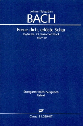 Freue dich erlste Schar Kantate Nr.30 BWV30 Studienpartitur (dt/en)